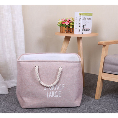 

NeillieN Folding Dirty laundry basket folding basket cotton&hemp basket household basket dirty basketstorage bagbucket