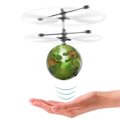 

Dinosaur RC Flying Ball Drone Helicopter Ball Built-in Shinning LED Lighting for Kids Toy