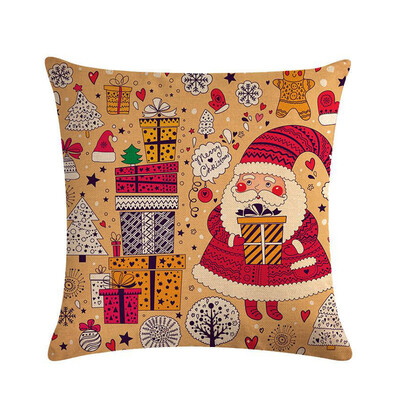

1Pc Christmas Decorations for Xmas Pillowcase Santa Claus Pillow Cover Cushion Home Decor