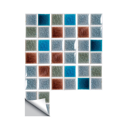 

10 PcsSet Self Adhesive Tile Stickers Art Decals DIY Wall Sticker Kitchen Backsplash Bathroom Removable Home Tidy Protection