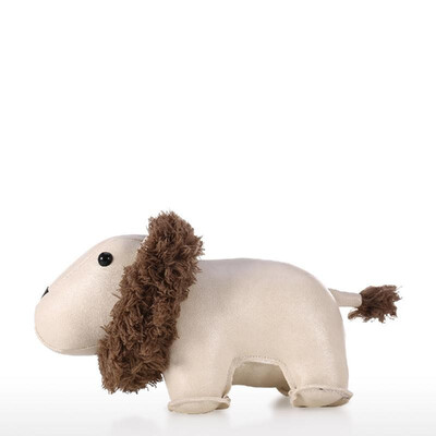 

Leather Lion Door Stopper Animal Toys Door Stop Cute Household Doorstop Decorative Door Stopper