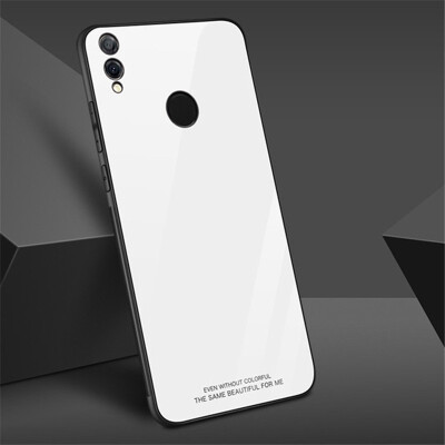 

Goowiiz Phone Case For Huawei Honor 8X8X MaxPlay8C7SP Smart Luxury Fashion Tempered Glass Slim Cover Soft edge Anti fall