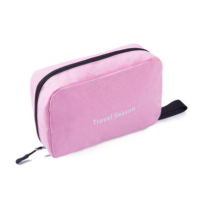 

Portable Waterproof Toiletry Bag Polyester Fold Travel Cosmetic Makeup Organizer Wash Shaving Zipper Suspension Bag accessorie Sup