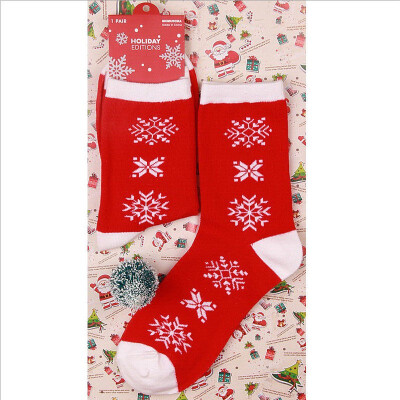 

Women Girl Cotton Socks Christmas Santa Claus Gift Kids Unisex Xmas Funny Socks