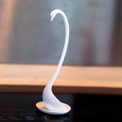 

Creative Swan Soup Spoon Long Handle Porridge Monster Spoons with Tray Kitchen Cooking Tools Tableware