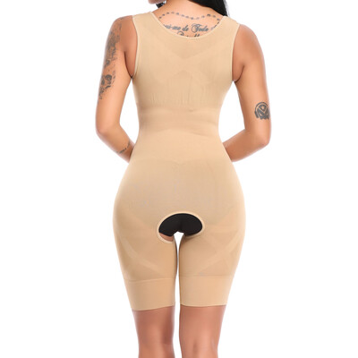 

SLIMBELLE Womens Open Bust Open Crotch Bodysuit Seamless Body Shaper Tummy Control Shapewear