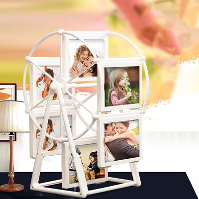 

Creative Plastic Rotatable Home Decoration Gift Retro Vintage Nostalgic Style Windmill Ferris Wheel Photoframe