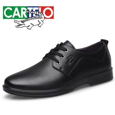 

Cartier crocodile CARTELO fashion trend wild tie low help wear comfortable leather business shoes men 6201 black 43