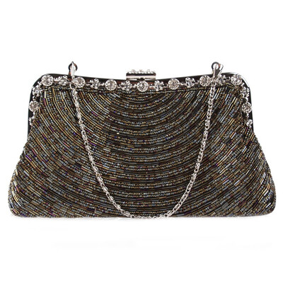 

Elegant Ladies Handbags for Wedding Women Beaded Shoulder Bag Women Evening Bag for Wedding Ball Party