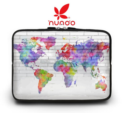 

World map Sleeve laptop bag 116"12"13133" & 14"15156"173 case for macbook air pro Retina for woman&man