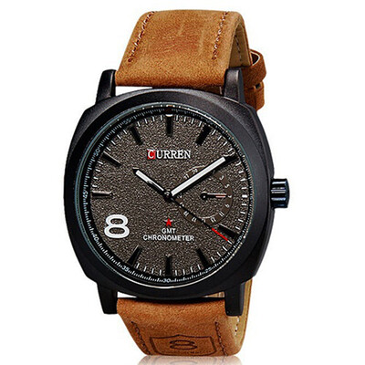 

Delicate Chic CURREN Unisex Men\s Stylish Quartz Analog Leather Wrist Watch