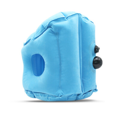 

Travel Pillow Inflatable Pillows Air Soft Cushion Trip Portable Innovative Products Blue M Push Type