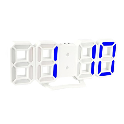 

3D LED Digital Clock with Night Mode Adjust the Brightness Electronic Table Clock Alarm Clock Wall Glowing Hanging Clocks