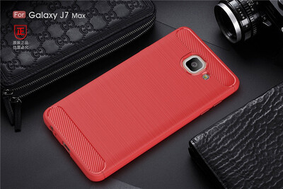 

BONGEM Samsung Galaxy J7 MAX Case with Flexible&Durable Shock Absorption with Carbon Fiber Design