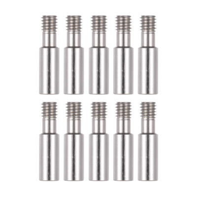

Creality 3D Stainless Steel Heat Break Nozzle Throat M6 28mm for 3D Printer Extruder Hot End 175mm Filament 10pcs
