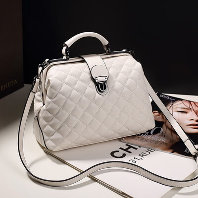 

LKX New Fashion Trend PU Women Diagonal Doctor Handbag Cross Body Big Top-handle Handbags Single Shoulder Female Hobo Bag