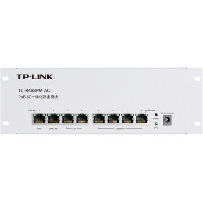 

TP-LINK TL-R488PM-AC PoE·AC integrated routing module built-in AC function PoE power supply dual WAN port APP management