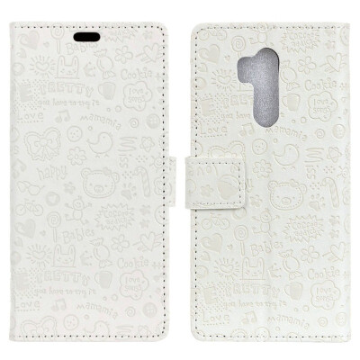 

MOONCASE Alcatel 7 Little Witch Leather Case - White