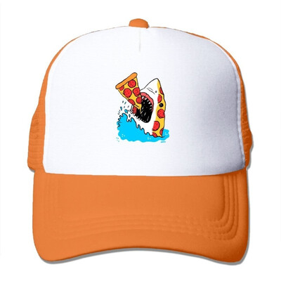 

Pepperoni Pizza Shark Food Foodie Sea Ocean Mesh Baseball Cap Adult Adjustable Trucker Hat for Men Women