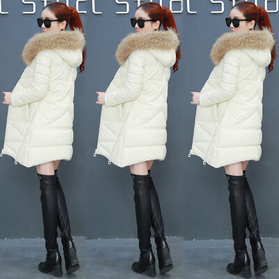 

Fashion long coat jacket female down jacket cotton winter loose jacket 90280