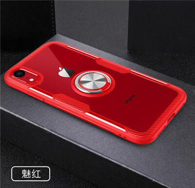 

Back Cover For iPhone XR Case Car Holder Stand PC TPU Ring Suction Scratchproof Bracket Made in Germany