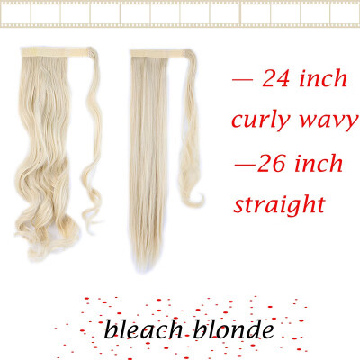 

17-23 Inch 3 Types Clip In Hair Extensions Pony Tail Wrap Around Ponytail