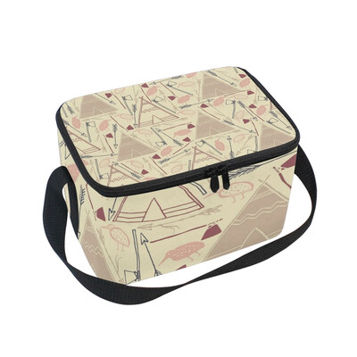 

ALAZA Insulated Lunch Box Little House Lunch Bag for Men Women Portable Tote Bag Cooler Bag