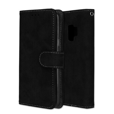 

MOONCASE Samsung Galaxy S9 Vintage Scrub 3 Card Case - Black