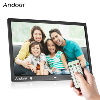 

Andoer 15 Inch Large Screen LED Digital Photo Frame Desktop Album 1280 800 HD Music Video eBook Clock Calendar Functions wit