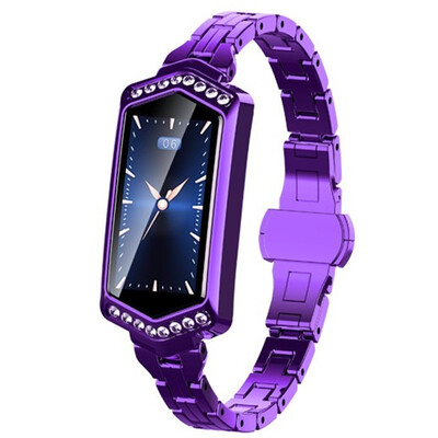 

Women diamond smart watch heart rate blood pressure fitness pedometer bracelet female physiological cycle waterproof smartwatch