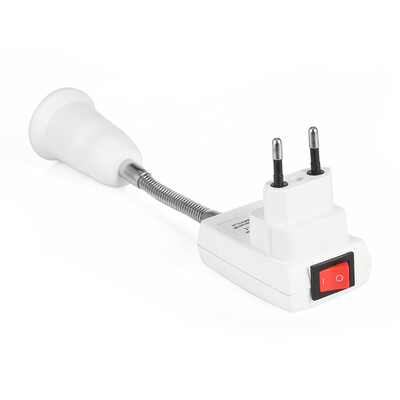

AC 100 - 240V E27 Flexible Lamp Holder Extension Adapter Bulb Socket Base