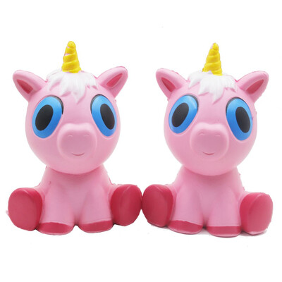 

Simulation Unicorn Pink Pony Slow Rebound Children Decompression Vent Toy