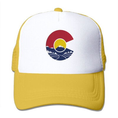 

Rocky Mountain Colorado C Mesh Trucker CapsHats Adjustable For Unisex Black
