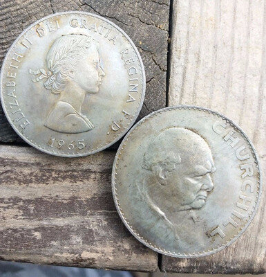 

38mm Winston Churchill UK Coin Crown The United Kingdom England The Great Britan