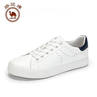 

Camel brand white shoes male Korean version with tide skateboard collision color casual sports W912226530 white blue 44270 yards