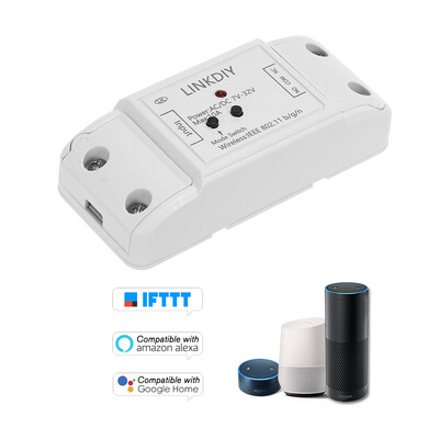 

eWeLink Smart Wifi Switch Universal Module 1CH DCAC7-32V Wireless Switch Timer Phone APP Remote Control Compatible with "Amazon" A