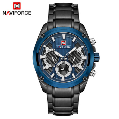 

NAVIFORCE NF9113 Quartz Watch Man Watch Top Brand Luxury Waterproof Date Week Hour Stainless Steel Watch with Calendar