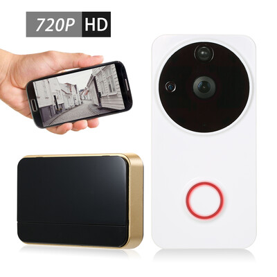 

720P WiFi Visual Intercom Door Phone 2-way audio Video Doorbell Support Infrared Night View PIR Motion Sensor Android IOS APP Remo