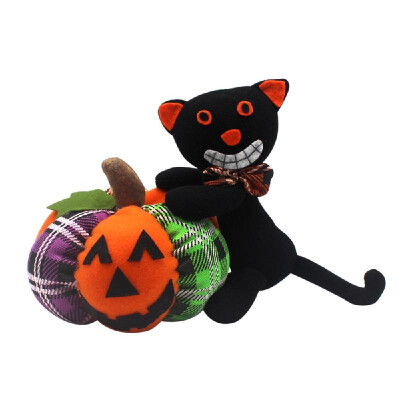 

Halloween Stuffed Doll Toy Halloween Party Supplies Decoration Ornaments--Pumpkin