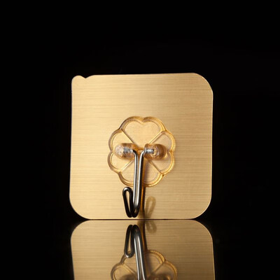 

Mercure guest free punching no trace strong sticky hook 20 thick loaded brushed gold bathroom kitchen wall-mounted multi-function hook