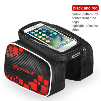 

INBIKE MTB Road Bike Bags Rainproof Touch Screen Cycling Top Front Tube Frame Bags 60 Inch Cellphone Case Bicycle Accessories