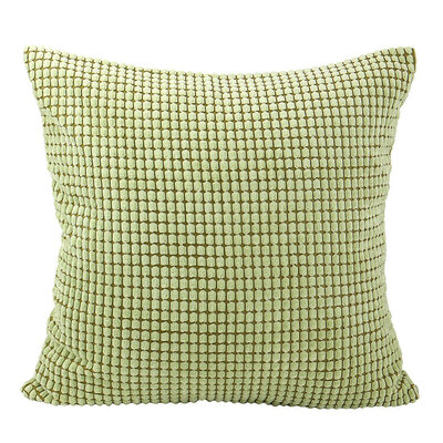 

UpperX Cushion Cover Throw Shell Velvet Corn Striped Pillow Case for Sofa 18 x 18 Inch