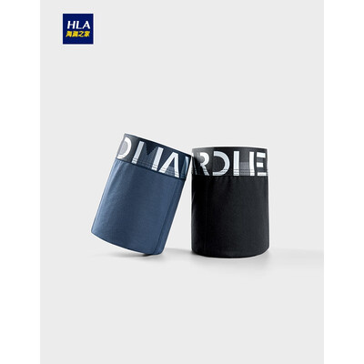 

HLA Haishu House Shorts Men 2018 Autumn New Simple Middle Waist Two Pack HUKAJ3E036A Navy Black 36 16590