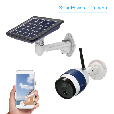 

FREECAM Wireless HD 720P WiFi Solar Powered WiFi Camera Motion-Activated Bullet IP Security Camera ​Support Cloud Storage One-way