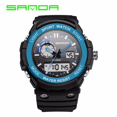 

SANDA Brand New Luxury Watch Men LED Digital Waterproof Wristwatch Fashion Casual Shock Military Sport Watches relojes hombre