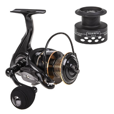 

Spinning Fishing Reel 13BB 1 Bearing Balls Metal Spinning Reel Boat Rock Fishing Wheel with with Extra Spool