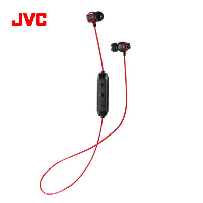 

JV HA-FX101BT Wireless Bluetooth Sports Headphones In-Ear Overweight Subwoofer Running Fitness Voice Call Earphones with Wheat Wire Control Red