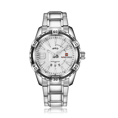 

NAVIFORCE Fashion Causal Men Watches Quartz Male Watch 3ATM Water-resistant Luminous Wristwatch Calendar Time Display