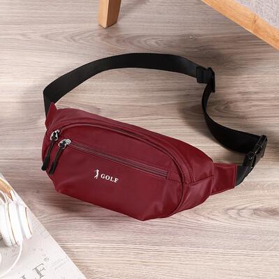 

Golf GOLF pockets mens nylon chest bag mens trend fashion unisex one shoulder slung couple bag D8BV73825J red