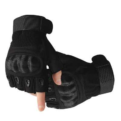 

Outdoor Tactical Gloves Military Hard Knuckle Mittens Half Finger Gloves Cycling Training Hunting Working CS Gaming Gloves